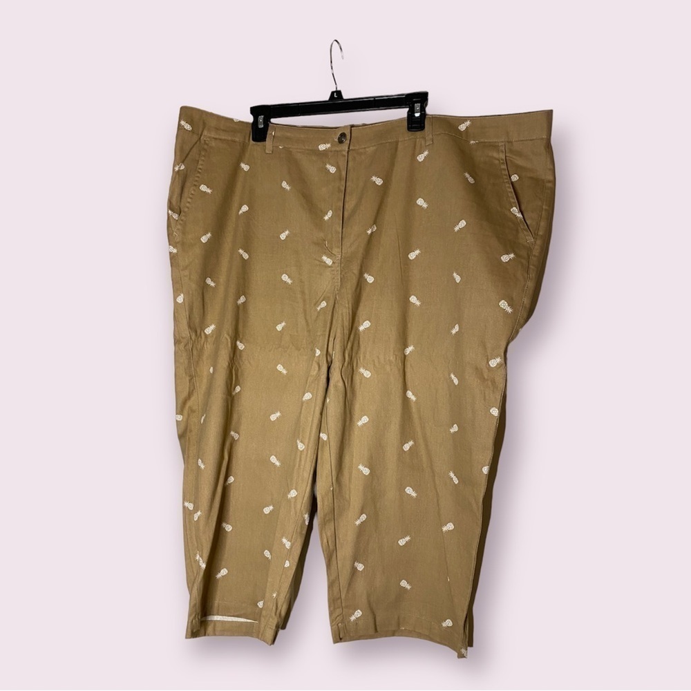 NWOT Woman Within Khaki Capris